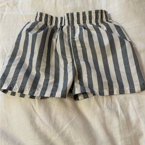 H&M Kids Swim Trunks - Gray and White Stripes